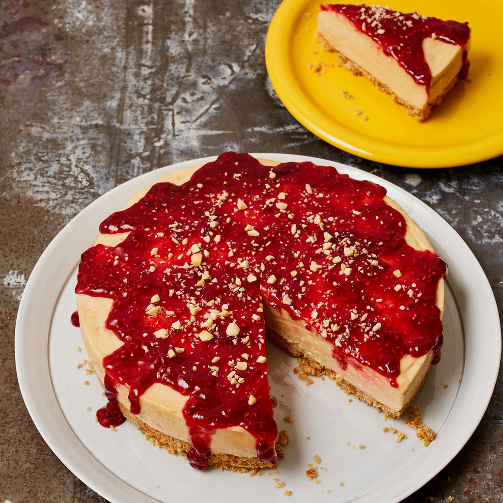 Peanut Butter & Jam Cheesecake Recipe | Pip & Nut