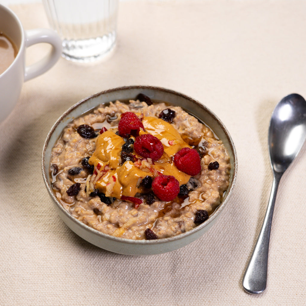 Apple, Raisin and Peanut Butter Porridge Recipe | Pip & Nut