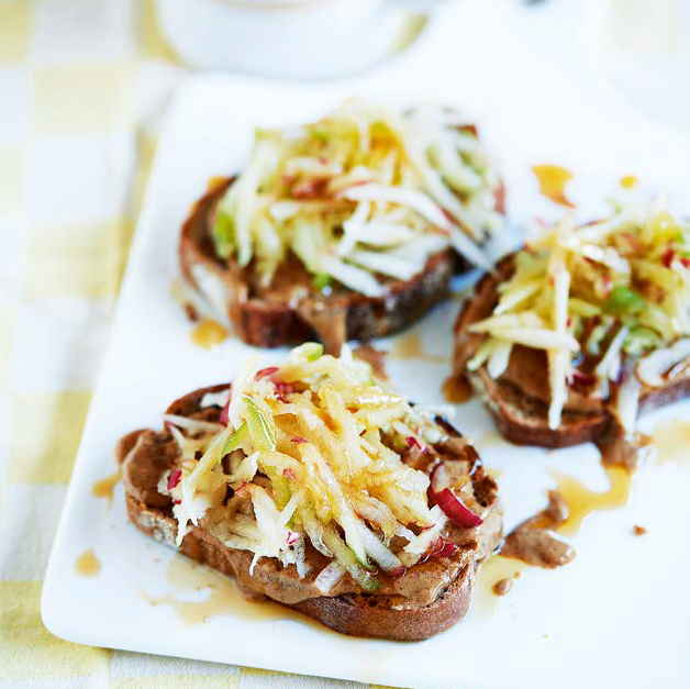 Peanut Butter, Grated Apple and Maple Toast | Pip & Nut