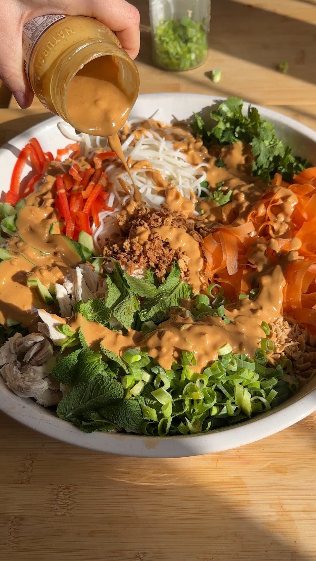  Chicken Noodle & Spicy Peanut Butter Salad 
