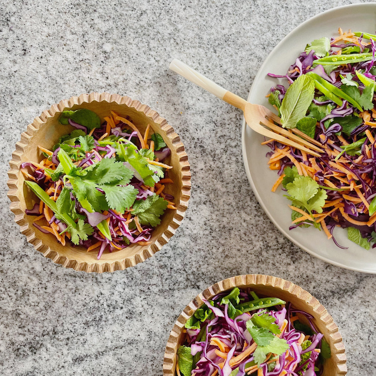  Almond Butter Miso Herby Slaw 