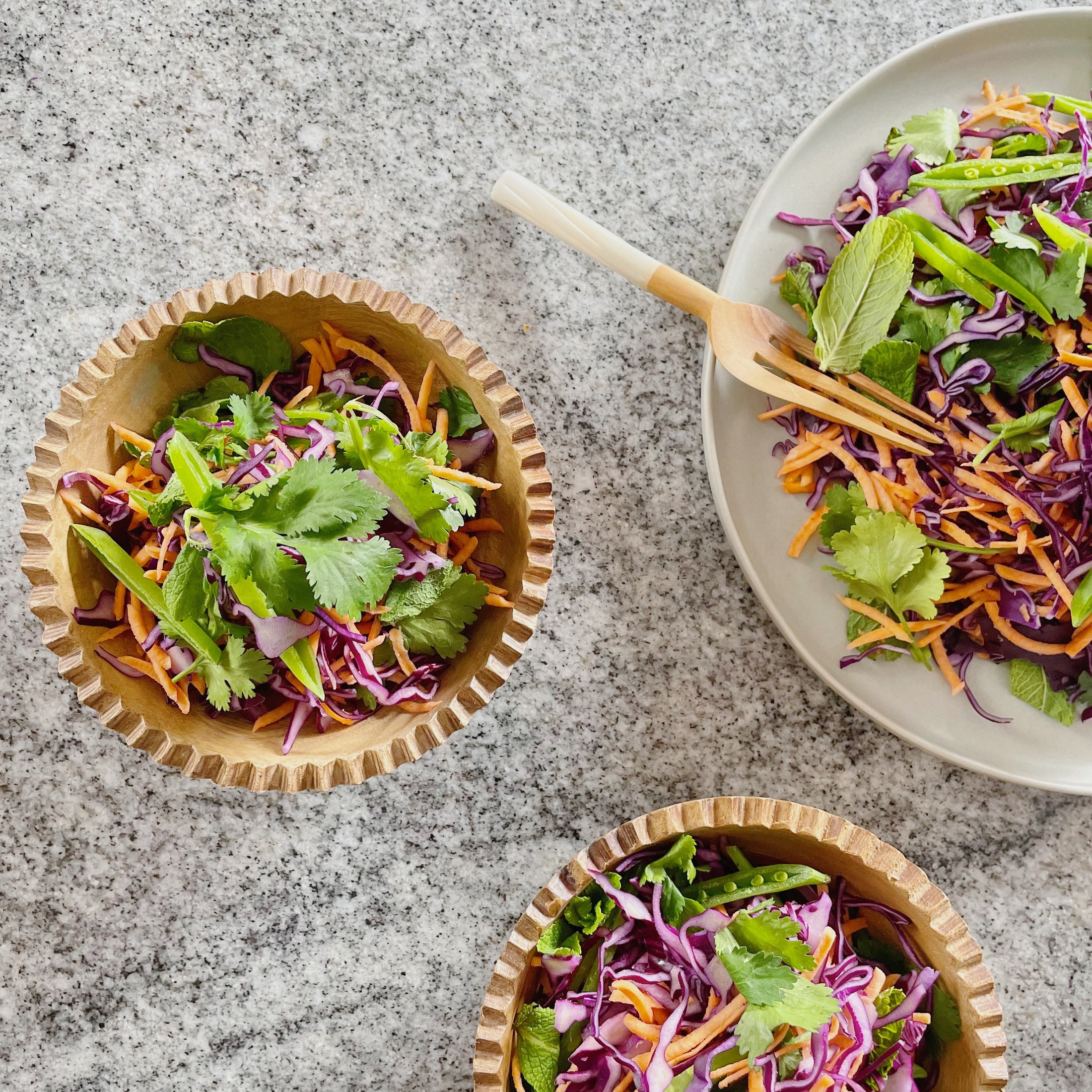 Almond Butter Miso Herby Slaw Recipe Pip & Nut