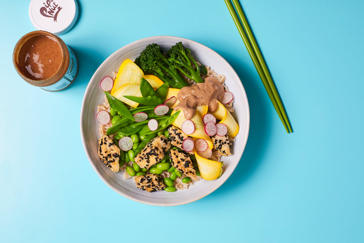  Almond Butter Tofu Buddha Bowl 