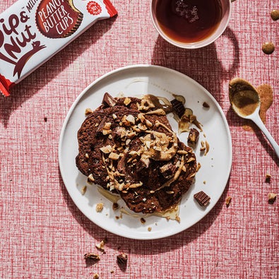 Dark Chocolate Peanut Butter Pancakes