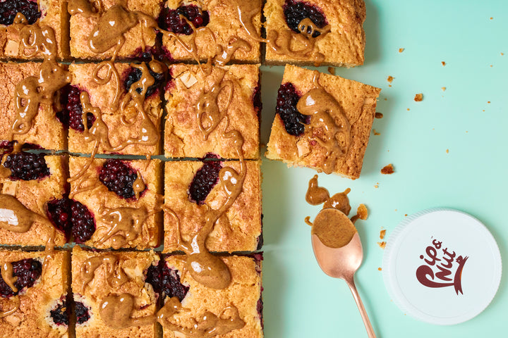  Almond Butter, Blackberry & White Chocolate Blondies 