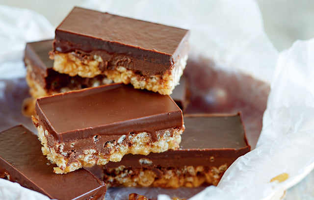  Chocolate-Dipped Nut Butter Crispy Bites 
