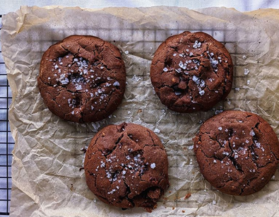 Salted Chocolate & Peanut Butter Cookies