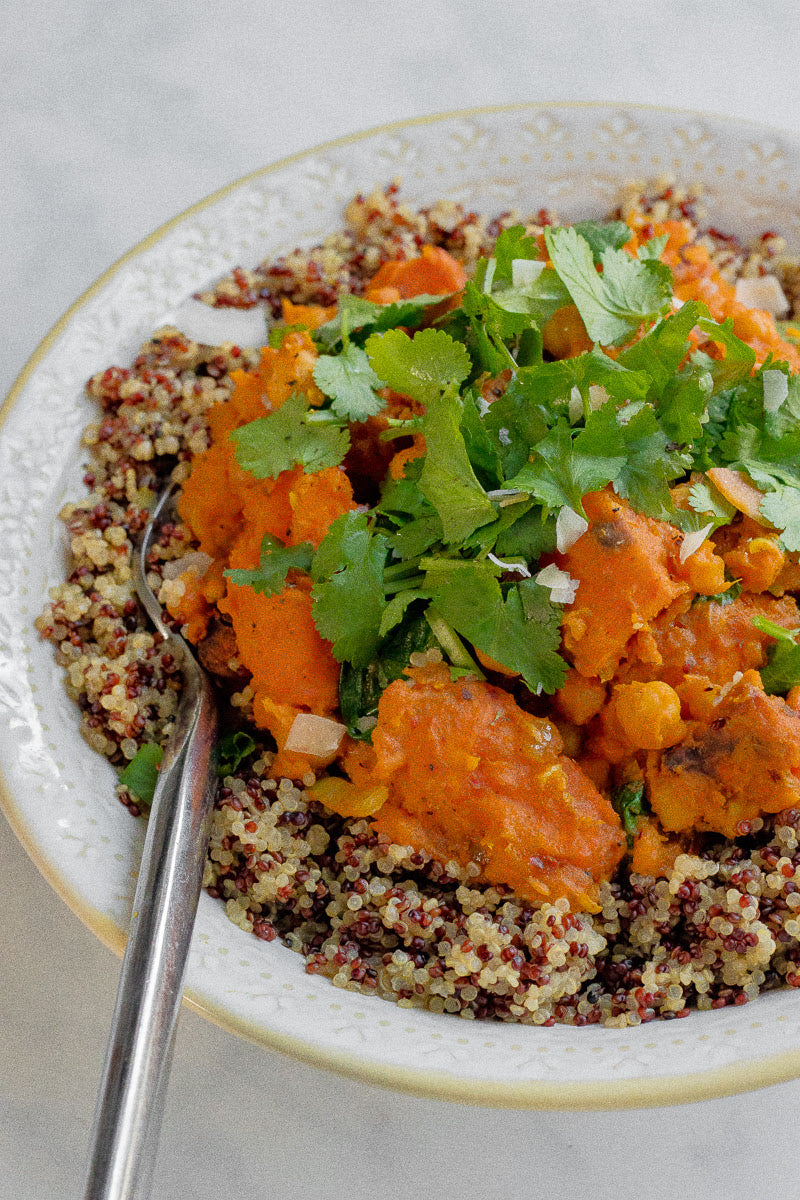  SWEET POTATO PEANUT SATAY CURRY 