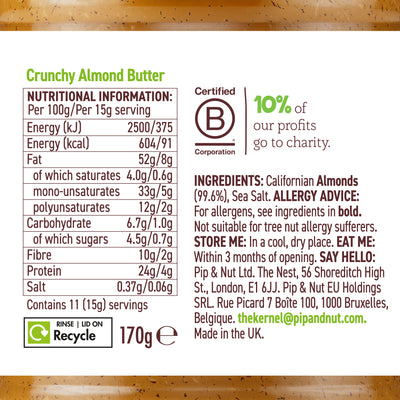 Crunchy Almond Butter 170g