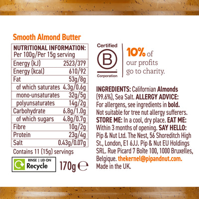 Smooth Almond Butter 170g