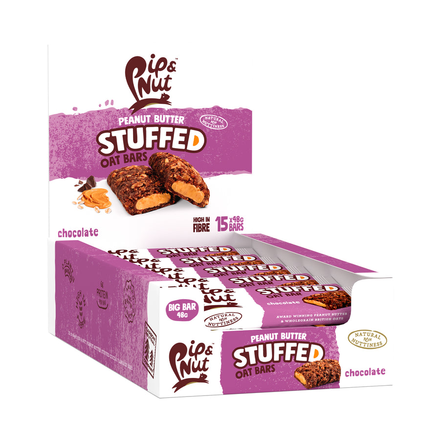 Peanut Butter Stuffed Chocolate Oat Bar (15 bars)