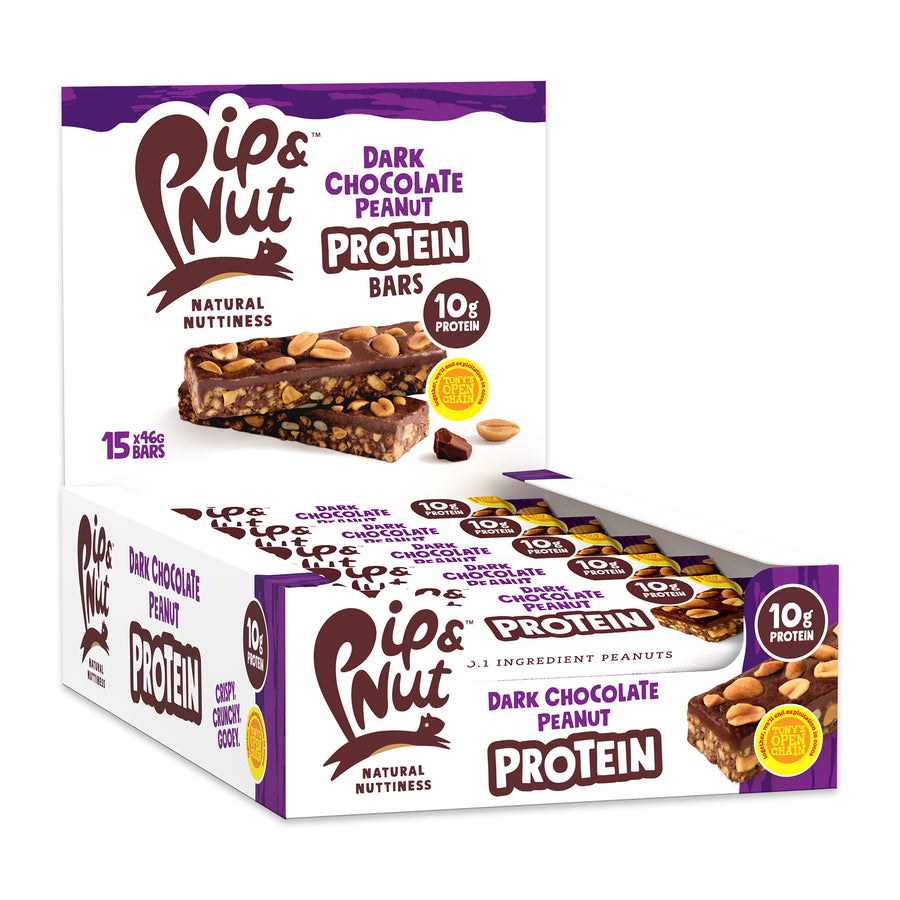 Dark Chocolate Peanut Protein Bars (15 bars)